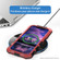 iPhone 15 Pro Max R-JUST Metal + Silicone + Tempered Glass Life Waterproof Phone Case with Holder - Red