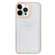 iPhone 15 Pro Max 360 Clear PC Hybrid TPU Phone Case with Card Slot - Apricot