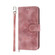 iPhone 15 Pro Max Skin-feel Flowers Embossed Wallet Leather Phone Case - Pink