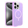 iPhone 15 Pro Max Shockproof MagSafe Magnetic Phone Case - Transparent Purple