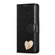 iPhone 15 Pro Max Glitter Powder Love Leather Phone Case - Black