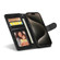 iPhone 15 Pro Max Glitter Powder Love Leather Phone Case - Black
