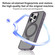 iPhone 15 Pro Max Mutural MagSafe Magnetic Holder Phone Case - Blue