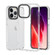 iPhone 15 Pro Max Gold Armord TPU + PC Phone Case - White