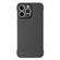 iPhone 15 Pro Frameless Metallic Paint Hybrid PC Phone Case - Matte Black