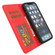 iPhone 15 Pro Cross Texture Detachable Horizontal Flip PU Leather Case - Red