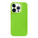 iPhone 15 Pro Shockproof Solid Color TPU Phone Case - Fluorescent Green