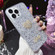 iPhone 15 Pro Starry Sequin Diamond Heart Epoxy TPU Phone Case - Silver