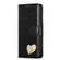 iPhone 15 Pro Glitter Powder Love Leather Phone Case - Black
