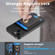 iPhone 15 Pro Retro Splitable Magnetic Card Bag Leather Phone Case - Black