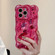 iPhone 15 Pro Wave Bubbles TPU Phone Case - Painted Rose Red