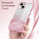 iPhone 15 Pro Gradient Glitter Powder Electroplated Phone Case - Transparent