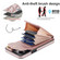 iPhone 15 Pro Rhombic Texture Card Bag Phone Case with Long Lanyard - Rose Gold