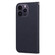 iPhone 15 Pro Cartoon Buckle Horizontal Flip Leather Phone Case - Black