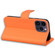 iPhone 15 Pro Cartoon Buckle Horizontal Flip Leather Phone Case - Orange