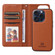 iPhone 15 Pro BETOPNICE BN-005 2 in 1 Detachable Imitate Genuine Leather Phone Case - Brown