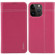 iPhone 15 Pro GEBEI Top-grain Horizontal Flip Leather Phone Case - Rose Red