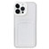 iPhone 15 Pro 360 Clear PC Hybrid TPU Phone Case with Card Slot - White