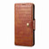 iPhone 15 Pro Denior Crocodile Texture Oil Edge Leather Phone Case - Brown