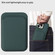 iPhone 15 Imitation Liquid Skin Feel Plating Magsafe Card Bag Phone Case - Green