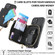 iPhone 15 Crossbody Multi-function Zipper Wallet Phone Case - Black