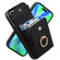 iPhone 15 Ring Holder RFID Card Slot Phone Case - Black