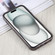 iPhone 15 GEBEI Acrylic Phone Case - Transparent Black