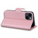 iPhone 15 Cartoon Buckle Horizontal Flip Leather Phone Case - Pink