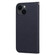 iPhone 15 Cartoon Buckle Horizontal Flip Leather Phone Case - Black