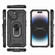 iPhone 15 Ice Armor Series Ring Holder Phone Case - Black