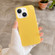 iPhone 15 Shockproof Solid Color TPU Phone Case - Yellow