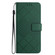 iPhone 15 Rhombic Grid Texture Leather Phone Case - Green