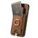 iPhone 15 Retro Splitable Magnetic Card Bag Leather Phone Case - Brown