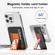 iPhone 15 mutural Chuncai Series Magnetic Holder Card Slot - White Grey