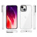 iPhone 15 Gold Armord TPU + PC Phone Case - White