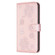 iPhone 15 Four-leaf Embossed Leather Phone Case - Pink