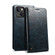 iPhone 15 Suteni Baroque Calf Texture Buckle Wallet Leather Phone Case - Blue