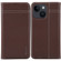 iPhone 15 Plus GEBEI Top-grain Horizontal Flip Leather Phone Case - Brown