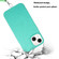 iPhone 15 Plus Wheat MagSafe Magnetic Straw Material + TPU Phone Case with Lanyard - Green