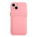 iPhone 15 Plus Card Slot Design Shockproof TPU Phone Case - Pink