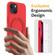 iPhone 15 Plus MagSafe Magnetic Liquid Silicone Phone Case with Ring Holder - Red