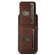 iPhone 15 Plus Suteni H02 Litchi Leather Card Wallet Stand Back Phone Case - Brown