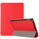 3-folding Skin Texture Horizontal Flip TPU + PU Leather Case with Holder iPad 9.7  - 2018 / 9.7  - 2017 / air / air2 - Red