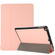 3-folding Skin Texture Horizontal Flip TPU + PU Leather Case with Holder iPad 9.7  - 2018 / 9.7  - 2017 / air / air2 - Pink