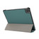 3-folding Skin Texture Horizontal Flip TPU + PU Leather Case with Holder iPad Air 2022 / 2020 10.9  - Green