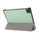 3-folding Skin Texture Horizontal Flip TPU + PU Leather Case with Holder iPad Air 2022 / 2020 10.9  - Mint Green