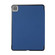 3-folding Skin Texture Horizontal Flip TPU + PU Leather Case with Holder iPad Air 2022 / 2020 10.9  - Navy Blue