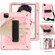 Contrast Color Robot Shockproof Silicone + PC Protective Case with Holder iPad Air 2022 / 2020 10.9  - Rose Gold