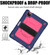 Contrast Color Robot Shockproof Silicone + PC Protective Case with Holder iPad Air 2022 / 2020 10.9  - Navy Blue Rose