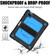 Contrast Color Robot Shockproof Silicone + PC Protective Case with Holder iPad Air 2022 / 2020 10.9  - Black Blue
